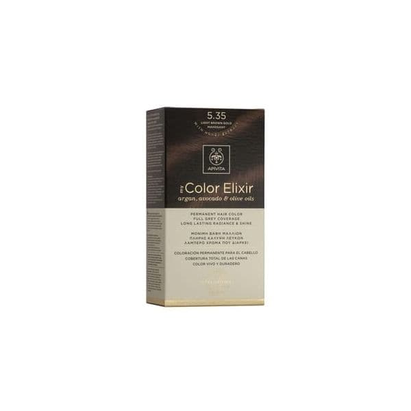Apivita My Color Elixir Coloração Tom 535 Light Brown Gold Mahogany