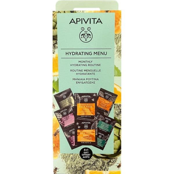 Apivita Hydrating Menu Rotina de Hidratação 5 Unidades
