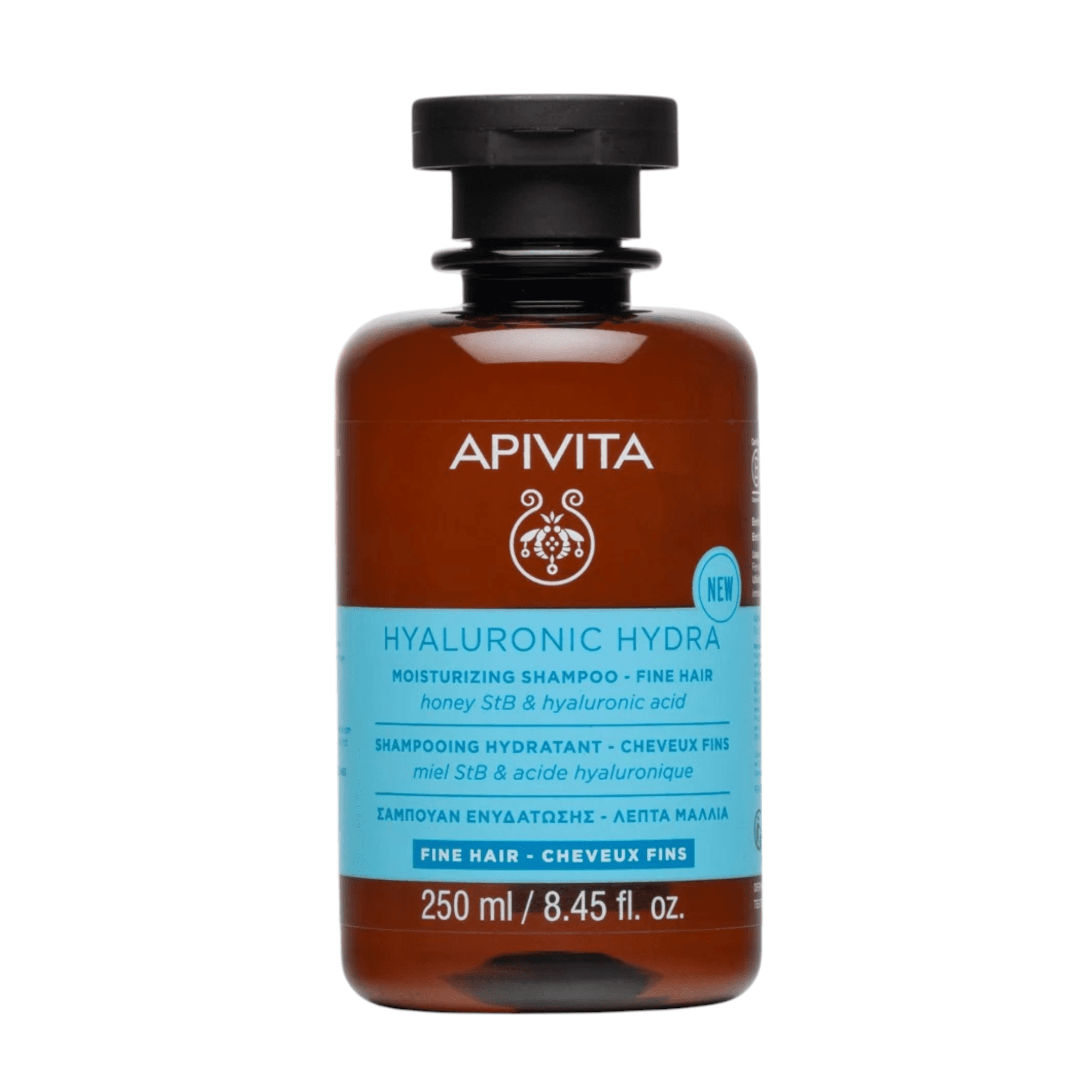 Apivita Shampoo Hyaluronic Hydra Cabelos Finos 250ml