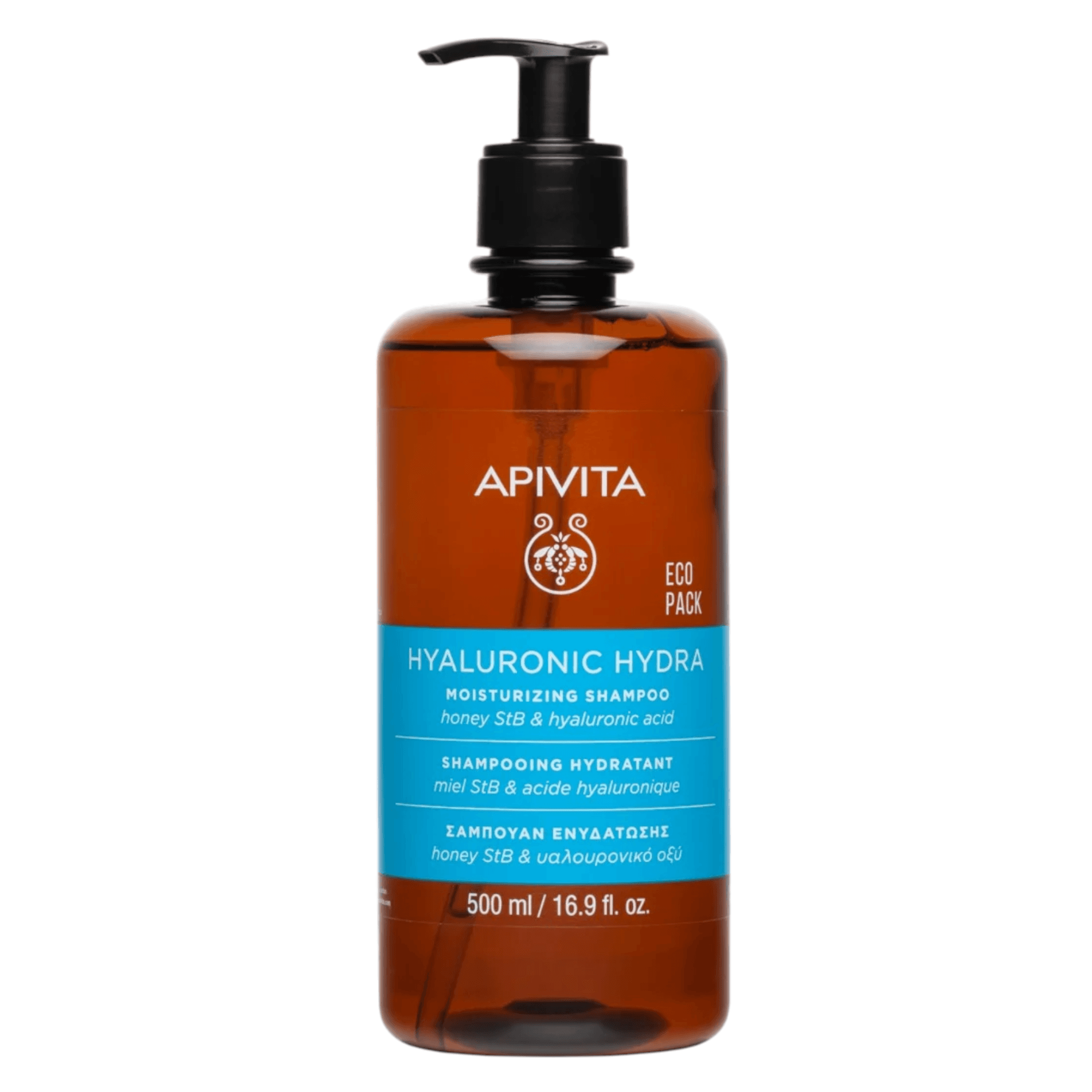 Apivita Hyaluronic Hydra Shampoo Hidratação 500ml