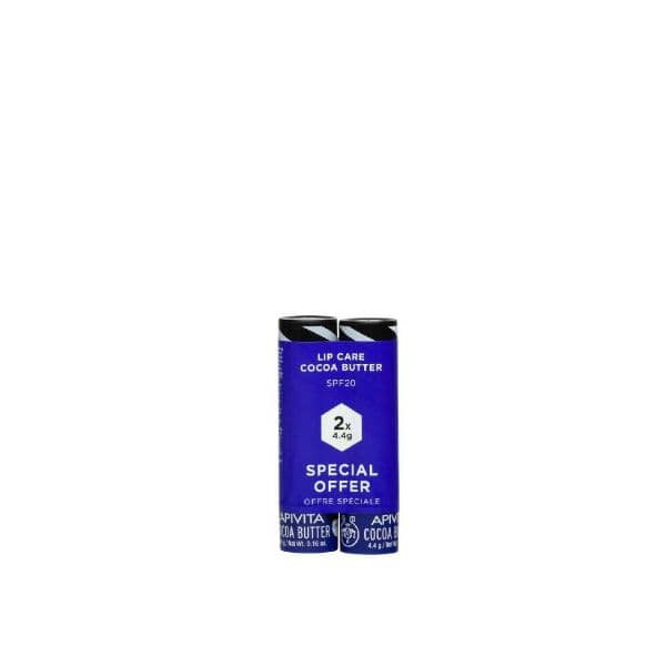 Apivita Lipcare Bálsamo Labial FPS20 2x4.4g