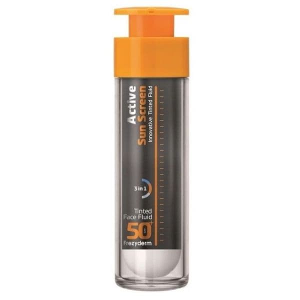 Protetor Solar Frezyderm Active Sun Screen Fluido de Rosto SPF50+ com Cor 50ml