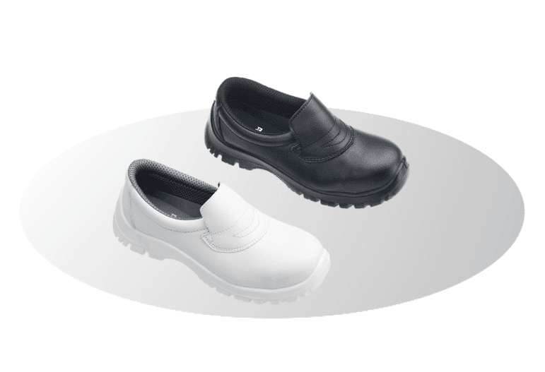 Sapato protecção biqueira aço (45, BRANCO)