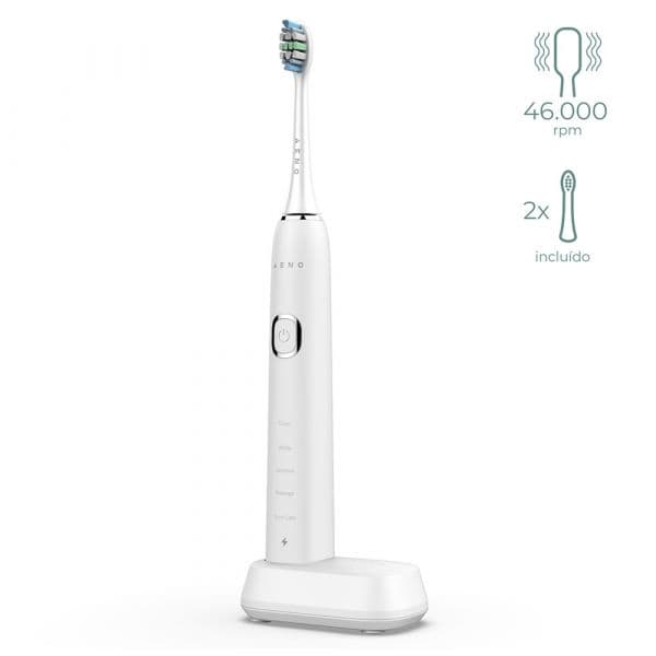 AENO Escova de Dentes Elétrica DB5 IPX7 750mAh Branca + 2 Cabeças + Estação de Carga