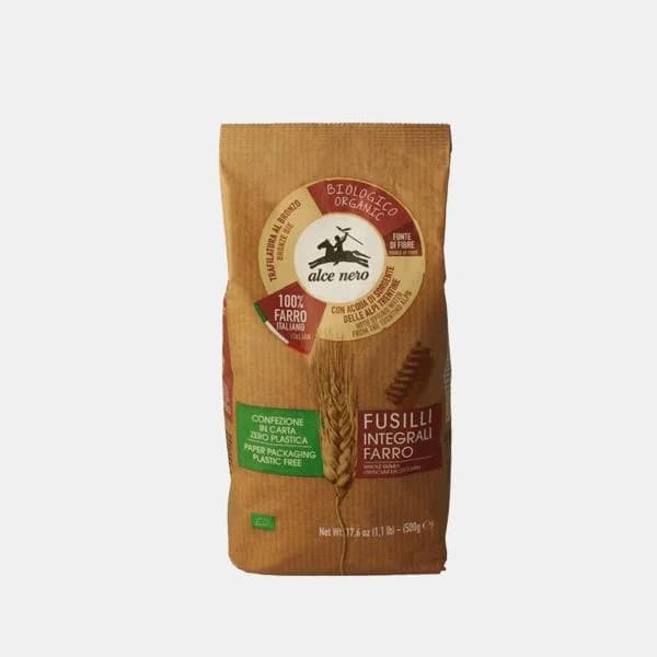 Alce Nero Fusilli Integral de Espelta Bio 500g
