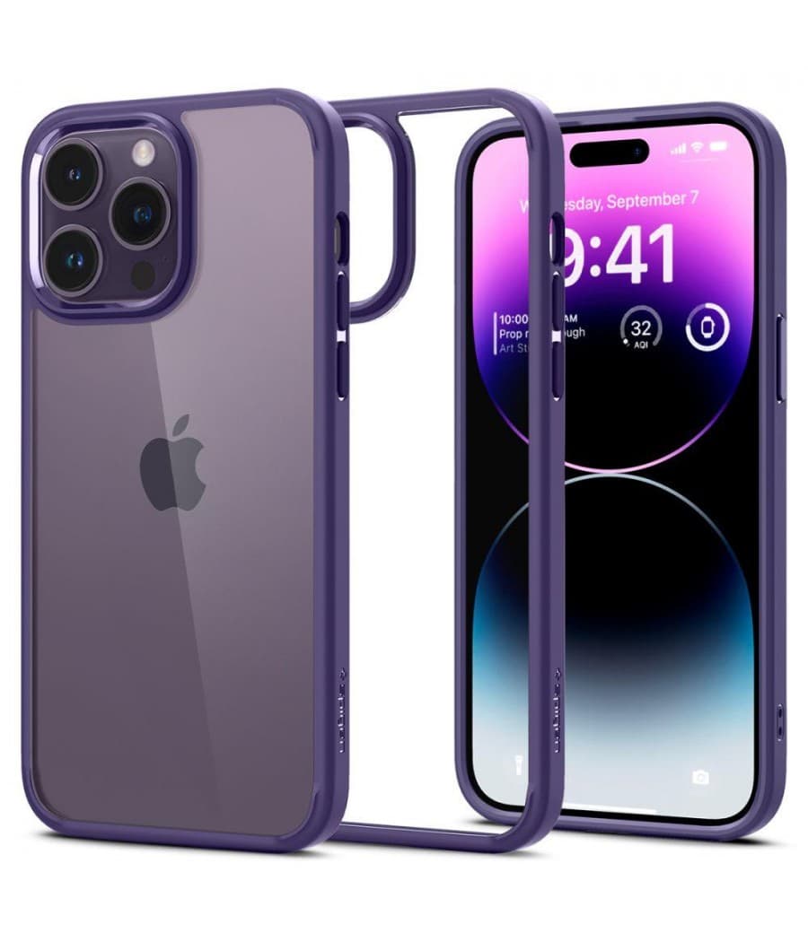 Spigen Capa iPhone 14 Pro Ultra Hybrid  Roxo