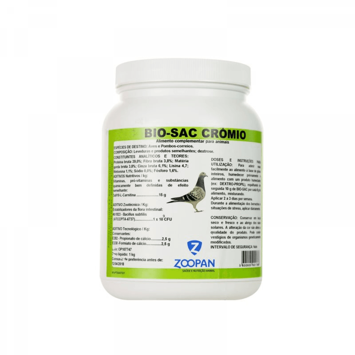 Zoopan Bio Sac Crómio Aves 1Kg