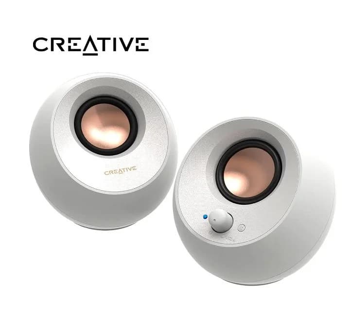 Creative Coluna Pebble 2.0 Usb White - 51MF1680AA001