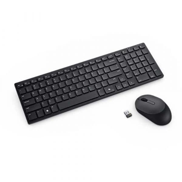 Teclado Dell KM555 Rato Sem Fios Espanhol Preto