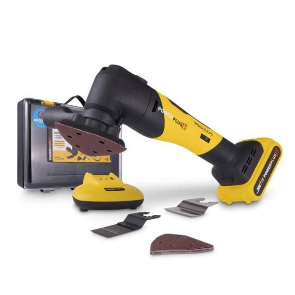 Powerplus Bat 20v 2.0ah Incl Charge Oscillating Multi Tool Amarelo