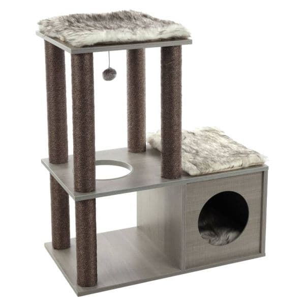 Flamingo Árvore Arranhadora para Gatos Adinda 70x40x84 cm Grey - 442425