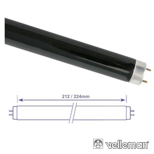 Velleman Lâmpada Luz Negra Tubo 6W - AMP06TBL