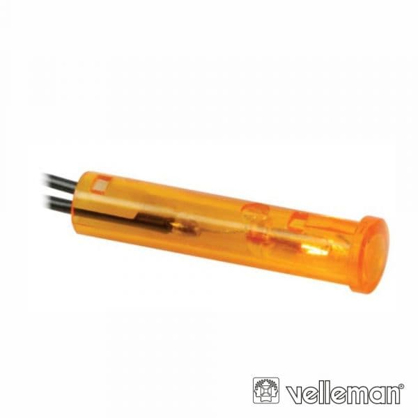 Velleman Luz Piloto Redondo Âmbar 24V 7MM - CRAF024A