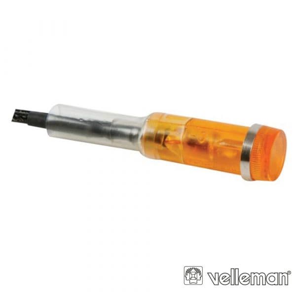 Velleman Luz Piloto Redondo 9mm 220v Âmbar - DRDF220A