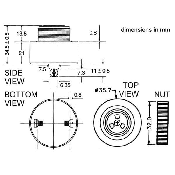 Velleman Bezouro 3-24VDC 10mA Intermitente SV18