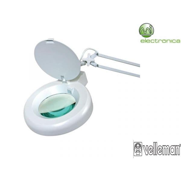Velleman Candeeiro C/ Lupa Bancada 5 Dioptrias 22W Branco - VTLAMP2WN