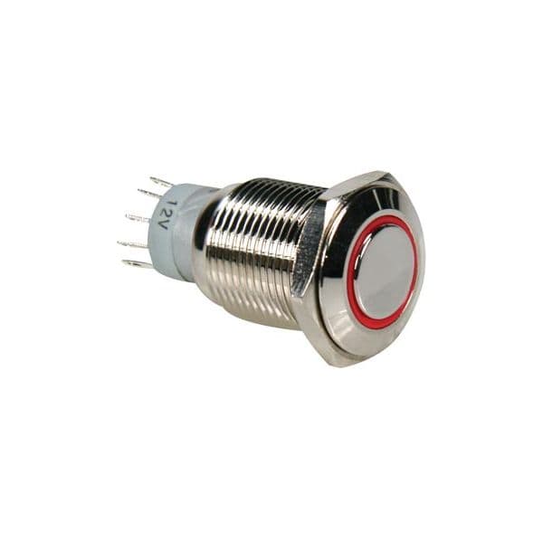 Velleman Interruptor Pressão Redondo SPDT 1NO 1NC Red - R1600R