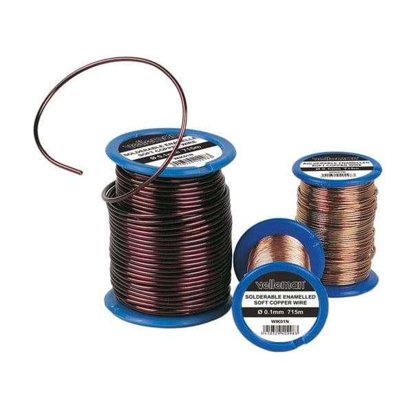 Velleman Bobine De Cobre Ø0.4mm 67m 9 Ohm - WIK04N