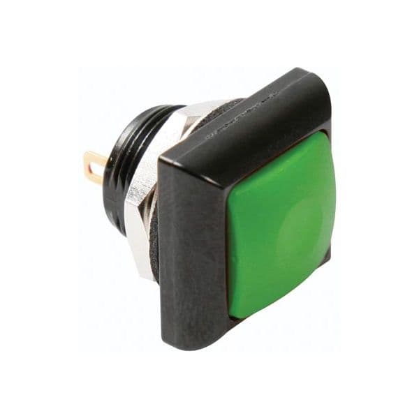 Velleman Mini Interruptor Pressão Quadrado 1p Spst Off-(on) Green - R1397G