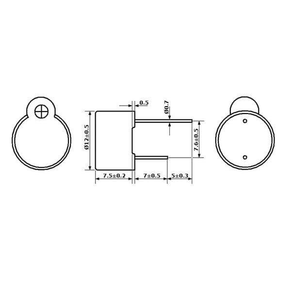 Velleman Sirene Micro 12VDC Pcb Tipo Selado - SV4/12-SN