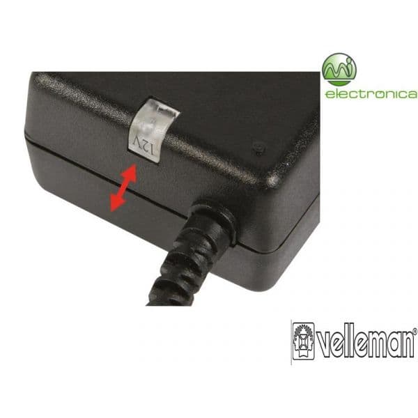 Velleman Fonte Alimentaçao 100-230Vac p/ 5 a 12Vdc 0.8A 30 PSSE13