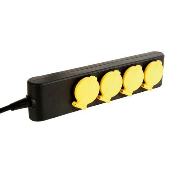 Perel Tomada Eléctrica com 4 Saídas 1.5M IP44 - EBP04WP-G
