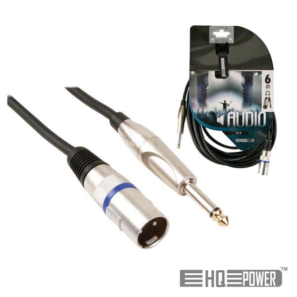 Velleman Cabo Adaptador XLR Macho para Jack 6.35 Macho de 1.5m - PAC116-1