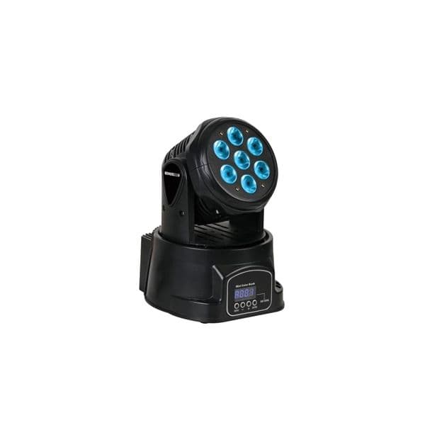 Velleman LED Mini Moving Head 7x 10W RGBW Black - VDPL710MHW14B