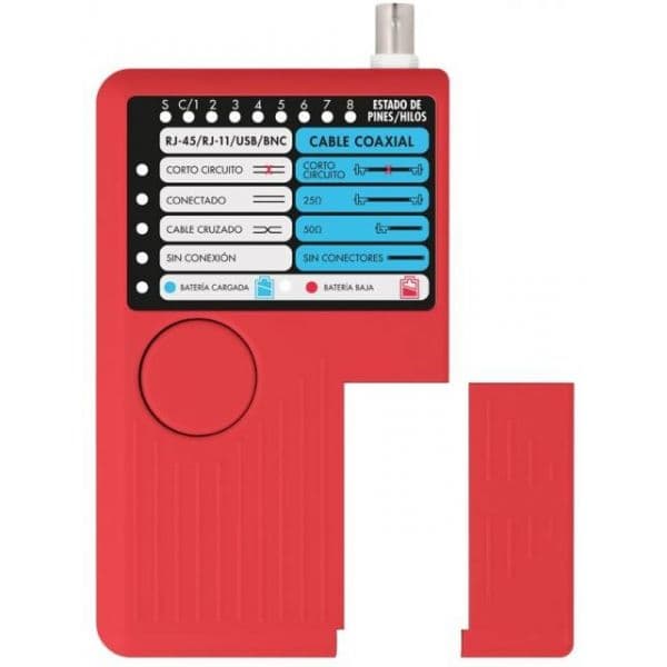 Velleman Testador cabos rede para RJ10 RJ11 RJ12 RJ45 BNC - VTLAN7