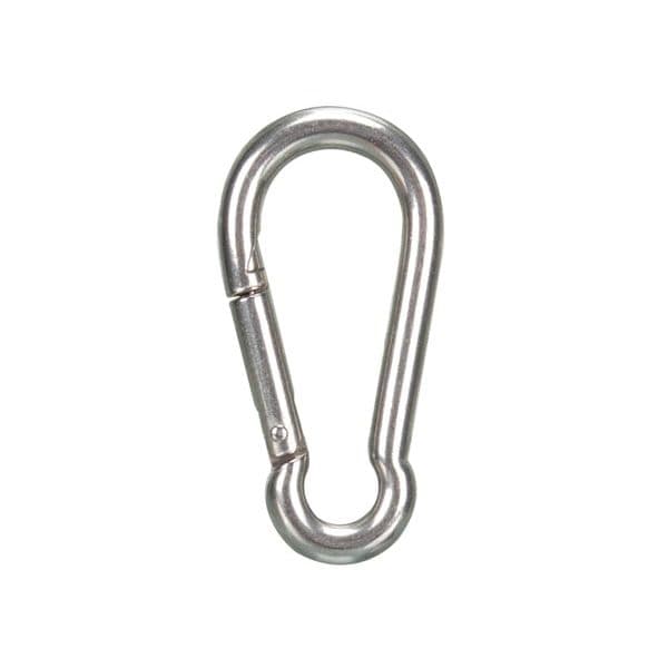 Perel Mosquetão Aço Inoxidável Ø 8 x 80 mm