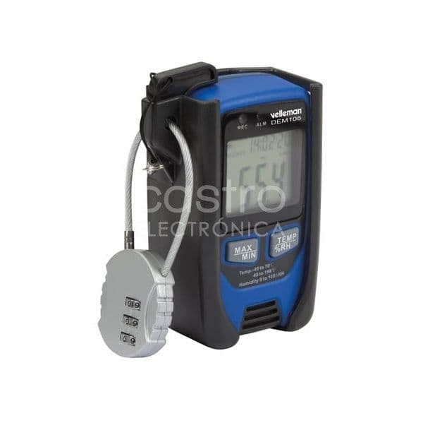 Velleman Termómetro e Higrómetro Digital (Interface USB) - DEM105
