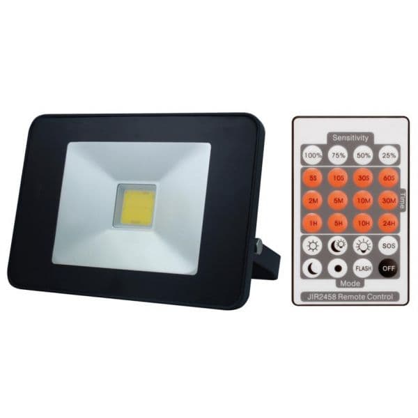 Perel Projector led IP65 220V Branco 4000K 20W 1600Lm C/ Sensor Presença Discreto - LEDA5002NW-BM