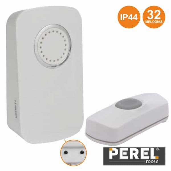 Velleman Campainha S/ Fios C/ Comando 32 Tons Ip44 EDM1