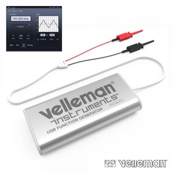 Velleman Gerador de Funções usb 1mhz Dac 10 Bits - PCGU01