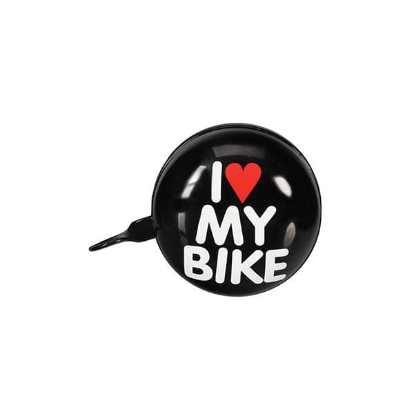 Perel Campainha para Bicicleta I LOVE MY BIKE Preto