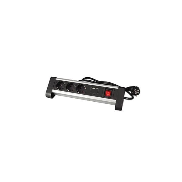 Perel Bloco Mesa 3 Tomadas + 2 portas - VELEBP03DSUN1-G