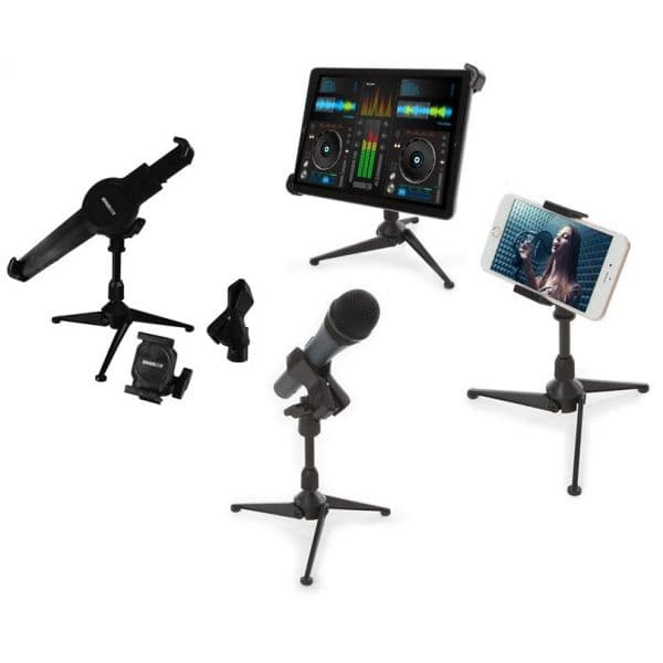 HQ Power Suporte de Mesa p/ Microfone, Smartphone e Tablet - HQMS10011