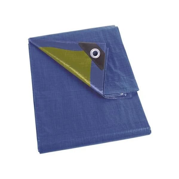 Perel Toldo/Encerado Protetor 110-0203 Retangular Azul/Caqui 2 x 3 m Impermeável