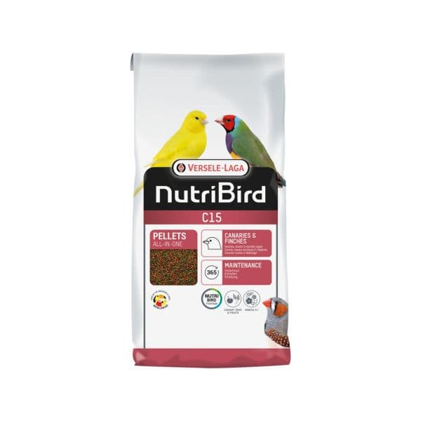 Versele Laga NutriBird C15 Manutenção Aves Silvestres, Exóticas e Canários 10 kg
