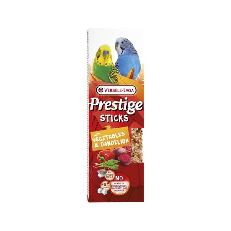 Versele Laga Prestige Sticks para Periquitos com Vegetais & Dente de Leão e Mel 2 x 30gr