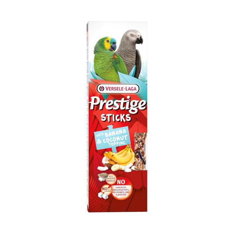 Versele Laga Prestige Parrot Sticks Banana & Coco 2x140g