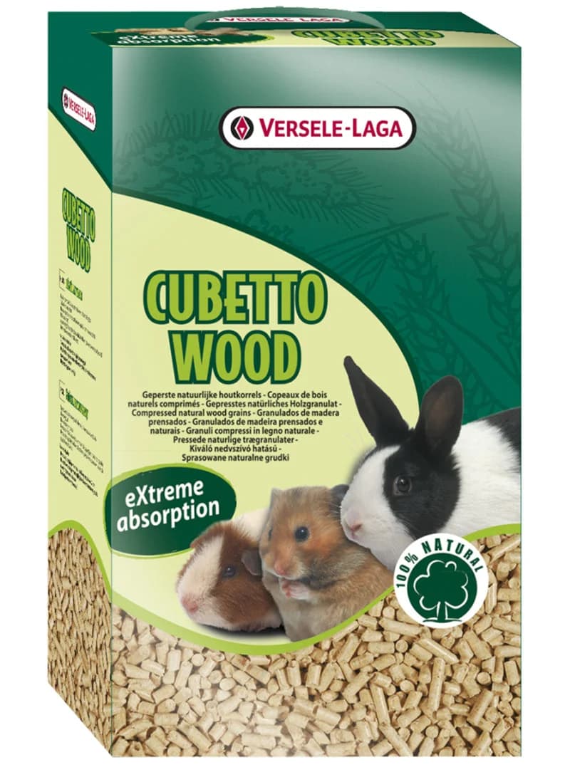 Versele Laga Cubetto Wood Madeira Natural Prensada 7Kg