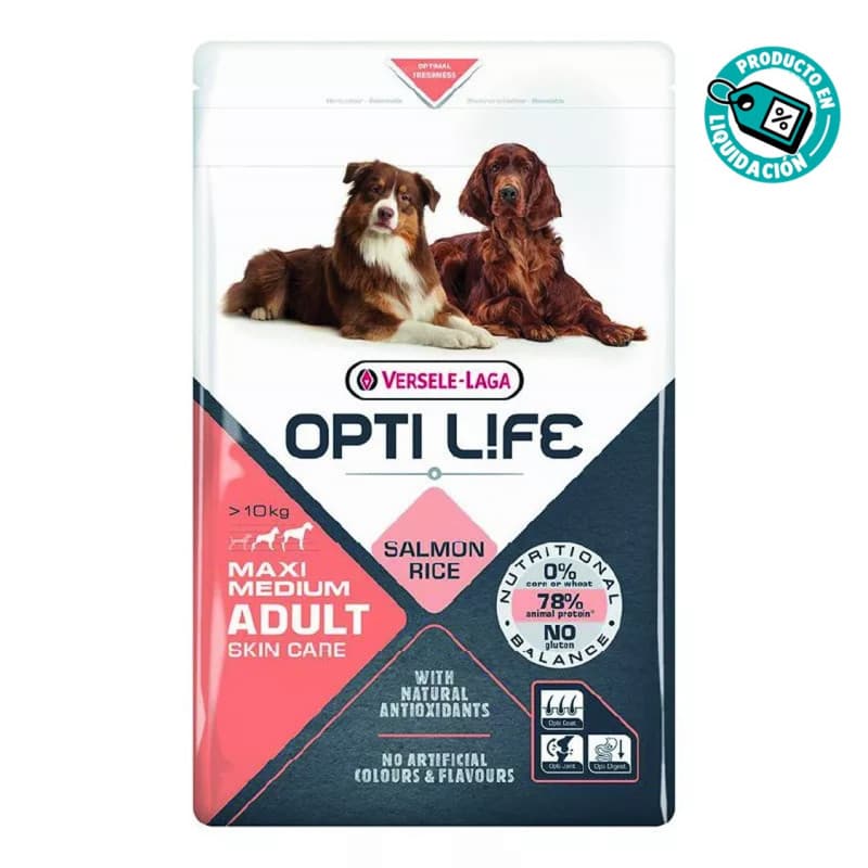 Versele Laga Opti Life Salmon Medium Adult 12,5Kg