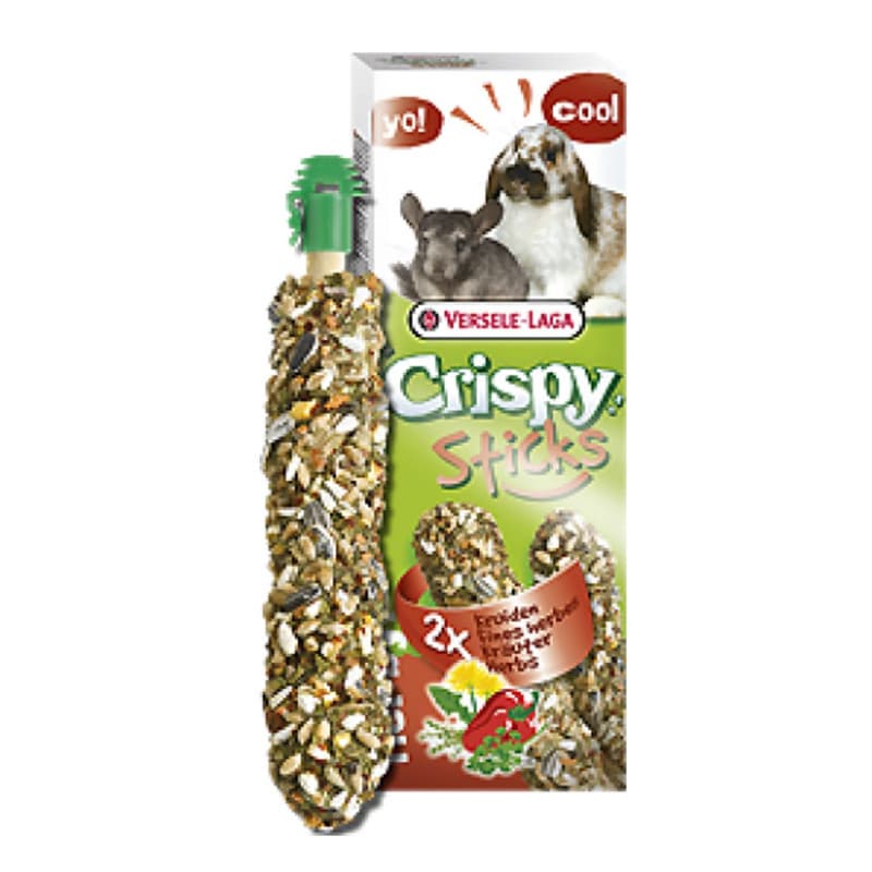 Versele Laga Crispy Sticks Coelho e Chinchila Ervas Aromáticas 2x55g