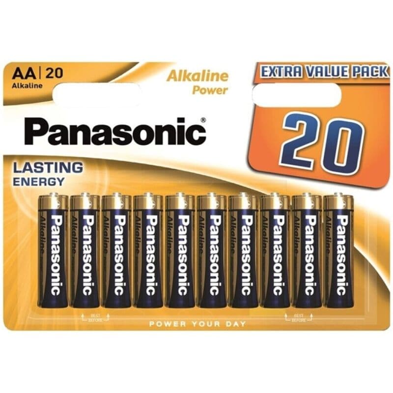 Panasonic Pilha Alcalina Bronze AA 20 Unidades