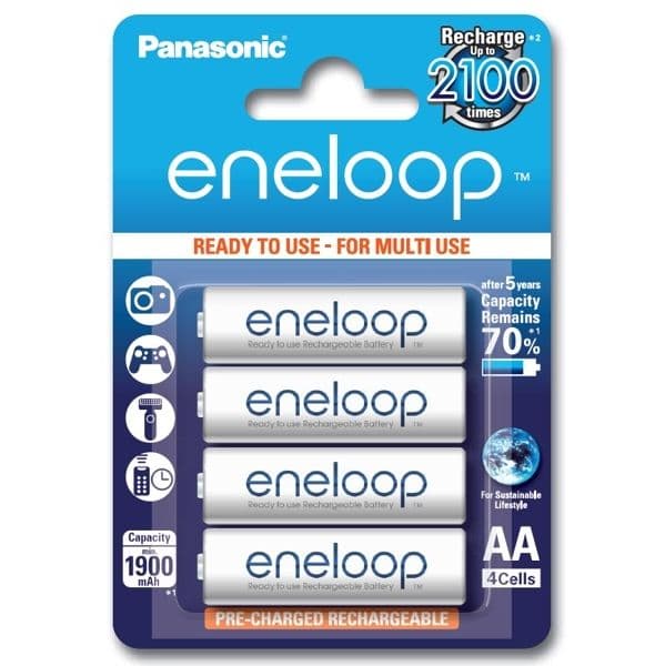 Panasonic Recarregáveis AA1900mAh BK-3MCCE