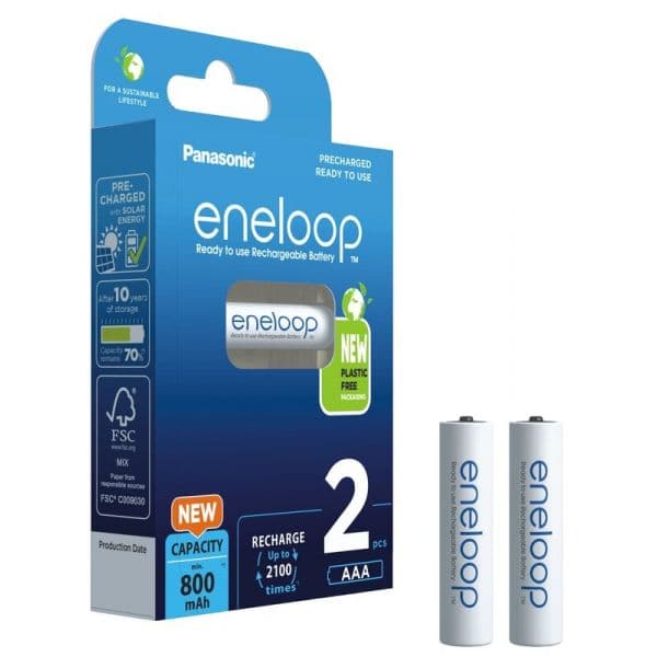 Panasonic Pilha Recarregável Eneloop Micro AAA 750mAh 4 Un.