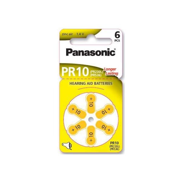 Panasonic Pilhas P/ Aparelhos Auditivos Pack 6x - PR70/PR10/PR230/AZA10 - PR10