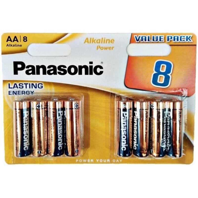 Panasonic Pilha Alcalina AA 8 Unidades