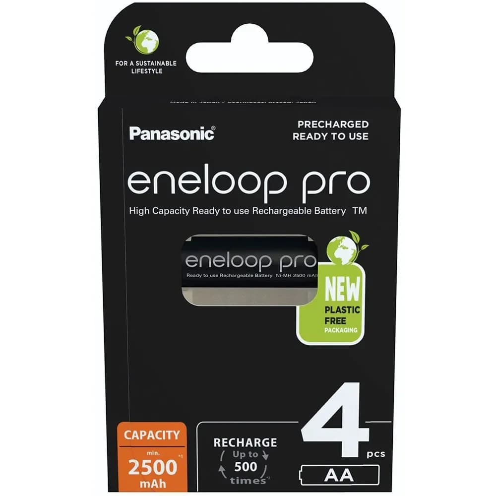 Bateria Panasonic Akku Eneloop Pro Mignon AA 1,2V / Preto